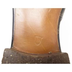 JM WESTON SHOES 376 RICHELIEU BOUT FLORAL 11.5C 45.5 BROWN LEATHER SHOES -Jm Menswear 784814 4