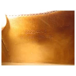 JM WESTON SHOES 376 RICHELIEU BOUT FLORAL 11.5C 45.5 BROWN LEATHER SHOES -Jm Menswear 784814 6