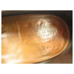 JM WESTON LOAFERS 281 THE WOC 7D 41 BROWN SEEDED CALF LOAFERS -Jm Menswear 791564 5