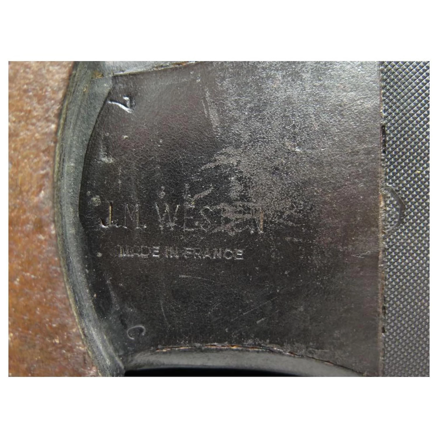 JM WESTON SHOES 531 Flora 7.5C 41.5 DERBY LOAFERS WITH BUCKLE BLACK LEATHER 6 JM WESTON SHOES 531 Flora 7.5C 41.5 DERBY LOAFERS WITH BUCKLE BLACK LEATHER - Image 4