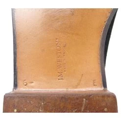 JM WESTON SHOES 180 6.5E 40.5 L 41 BLACK SUEDE LOAFERS SHOES -Jm Menswear 808171 4