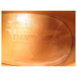 JM WESTON SHOES 180 6.5E 40.5 L 41 BLACK SUEDE LOAFERS SHOES -Jm Menswear 808171 5