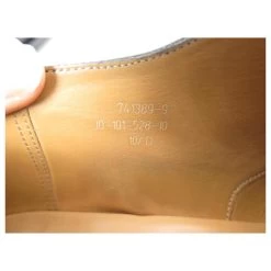 JM WESTON SHOES 528 RICHELIEU BOUT FLORAL 10.5D 44.5 BLACK LEATHER SHOES -Jm Menswear 821018 5