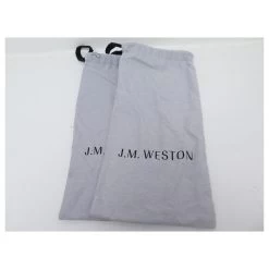 JM WESTON SHOES 528 RICHELIEU BOUT FLORAL 10.5D 44.5 BLACK LEATHER SHOES -Jm Menswear 821018 8