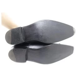 JM WESTON DERBY BLACK LEATHER SHOES 10.5C 44.5 BLACK LEATHER SHOES -Jm Menswear 821019 3