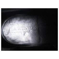 JM WESTON DERBY BLACK LEATHER SHOES 10.5C 44.5 BLACK LEATHER SHOES -Jm Menswear 821019 5