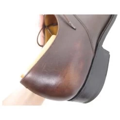 JM WESTON RICHELIEU GRAPHIC SHOES 446 10.5C 44.5 LEATHER LEATHER SHOES Brown -Jm Menswear 821020 10