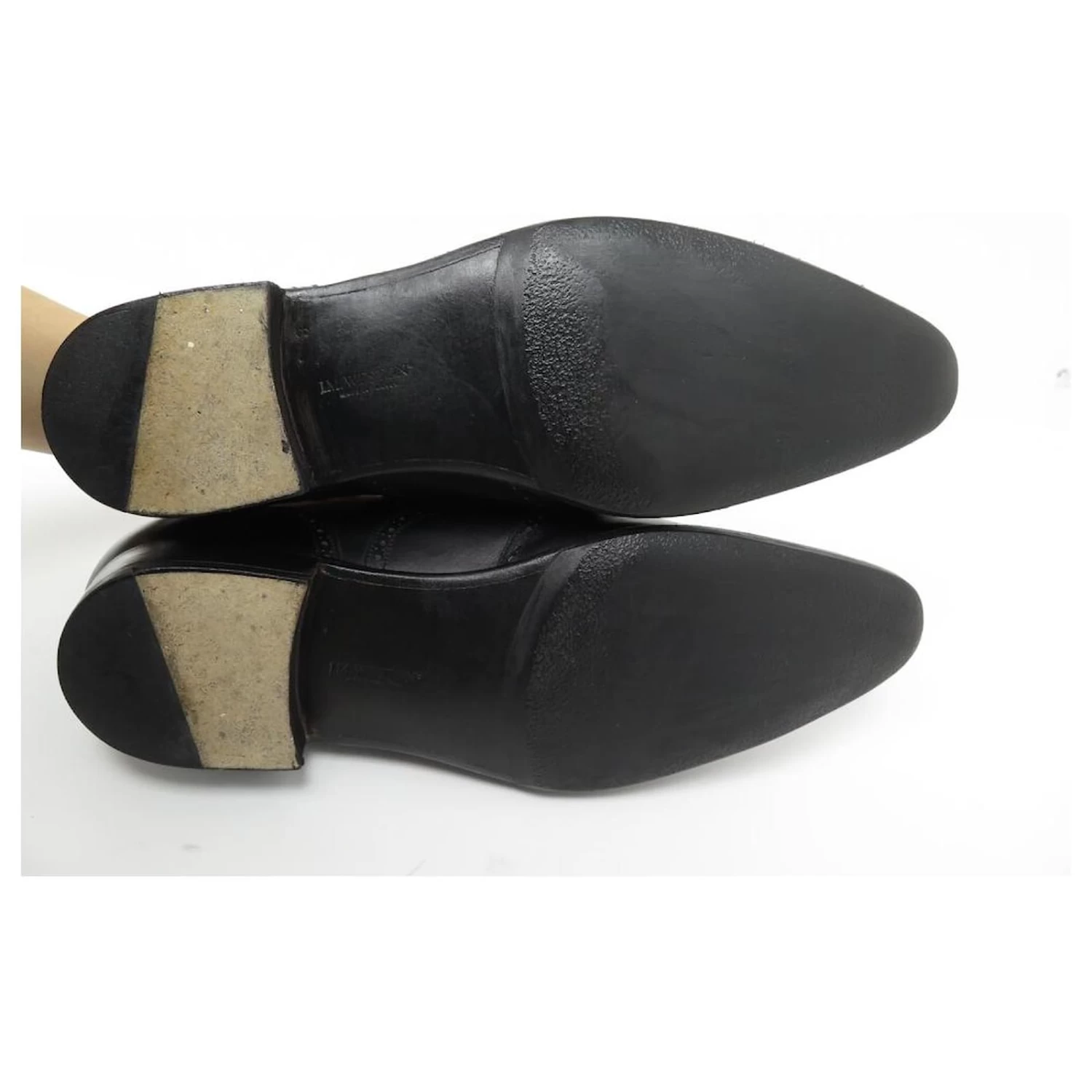 JM WESTON SHOES 528 RICHELIEU BOUT FLORAL 8.5C 42.5 BLACK LEATHER SHOES 5 JM WESTON SHOES 528 RICHELIEU BOUT FLORAL 8.5C 42.5 BLACK LEATHER SHOES - Image 3