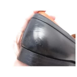 JM WESTON SHOES 180 Church´s Loafers 6.5b 40.5 FINE BLACK LEATHER SHOES -Jm Menswear 843340 9