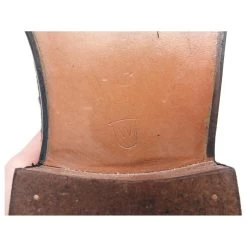 JM WESTON MOCCASIN SHOES WITH FLORA BUCKLE 531 9.5D 43.5 BROWN LOAFERS -Jm Menswear 843353 4