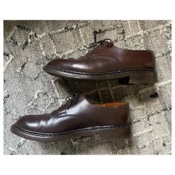 JM Weston Half-width Derbies With Golf Sole - Vintage T. 7 E (is 41) Dark Brown -Jm Menswear 845342 3