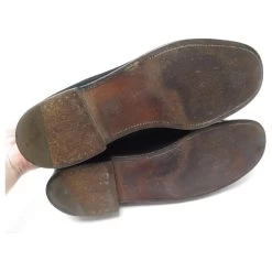 JM WESTON SHOES 180 Church´s Loafers 6.5b 40.5 FINE BLACK SUEDE BLACK SHOES -Jm Menswear 854961 3