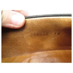 JM WESTON SHOES 180 Church´s Loafers 6.5b 40.5 FINE BLACK SUEDE BLACK SHOES -Jm Menswear 854961 7