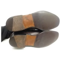 JM WESTON RICHELIEU SHOES 310 Flowered Tip 8E 42 LARGE BLACK LEATHER SHOES Brown -Jm Menswear 861657 3