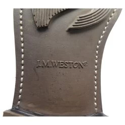 JM WESTON LE GOLF SHOES 641 8D 42 BLACK LEATHER AND SUEDE DERBY SHOES -Jm Menswear 869922 4