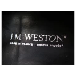 JM WESTON LE GOLF SHOES 641 8D 42 BLACK LEATHER AND SUEDE DERBY SHOES -Jm Menswear 869922 5