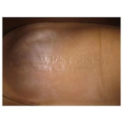 JM WESTON RICHELIEU ONE CUT SHOES 402 7.5D 41.5 BROWN LEATHER SHOES -Jm Menswear 869964 5