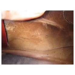 JM WESTON RICHELIEU BURGHLEY SHOES 605 7.5D 41.5 LEATHER AND SUEDE SHOES Brown -Jm Menswear 869965 6