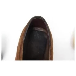 JM WESTON RICHELIEU BURGHLEY SHOES 605 7.5D 41.5 LEATHER AND SUEDE SHOES Brown -Jm Menswear 869965 9