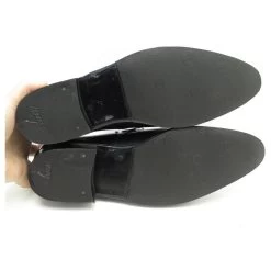 JM WESTON DERBY SHOES 8C 42 End 41.5 IN BLACK LEATHER + SHOES -Jm Menswear 870007 3