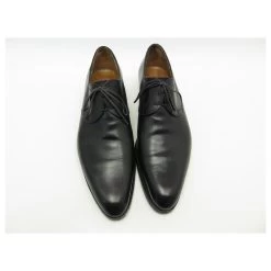 JM WESTON DERBY SHOES 8C 42 End 41.5 IN BLACK LEATHER + SHOES -Jm Menswear 870007 5
