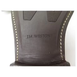 JM WESTON SHOES 331 DERBY COUNTRY GENTS 8E 42 Wide 42.5 LEATHER SHOES Caramel -Jm Menswear 870481 4