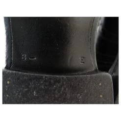 JM WESTON MANUFACTURE SHOES 375 8.5E 42.5 RICHELIEU BOUT FLEURI LEATHER Black -Jm Menswear 875142 4