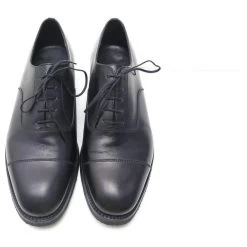 JM WESTON SHOES 300 7.5D 41.5 ORANGE STRAIGHT TOE BLACK SHOES -Jm Menswear 875229 5