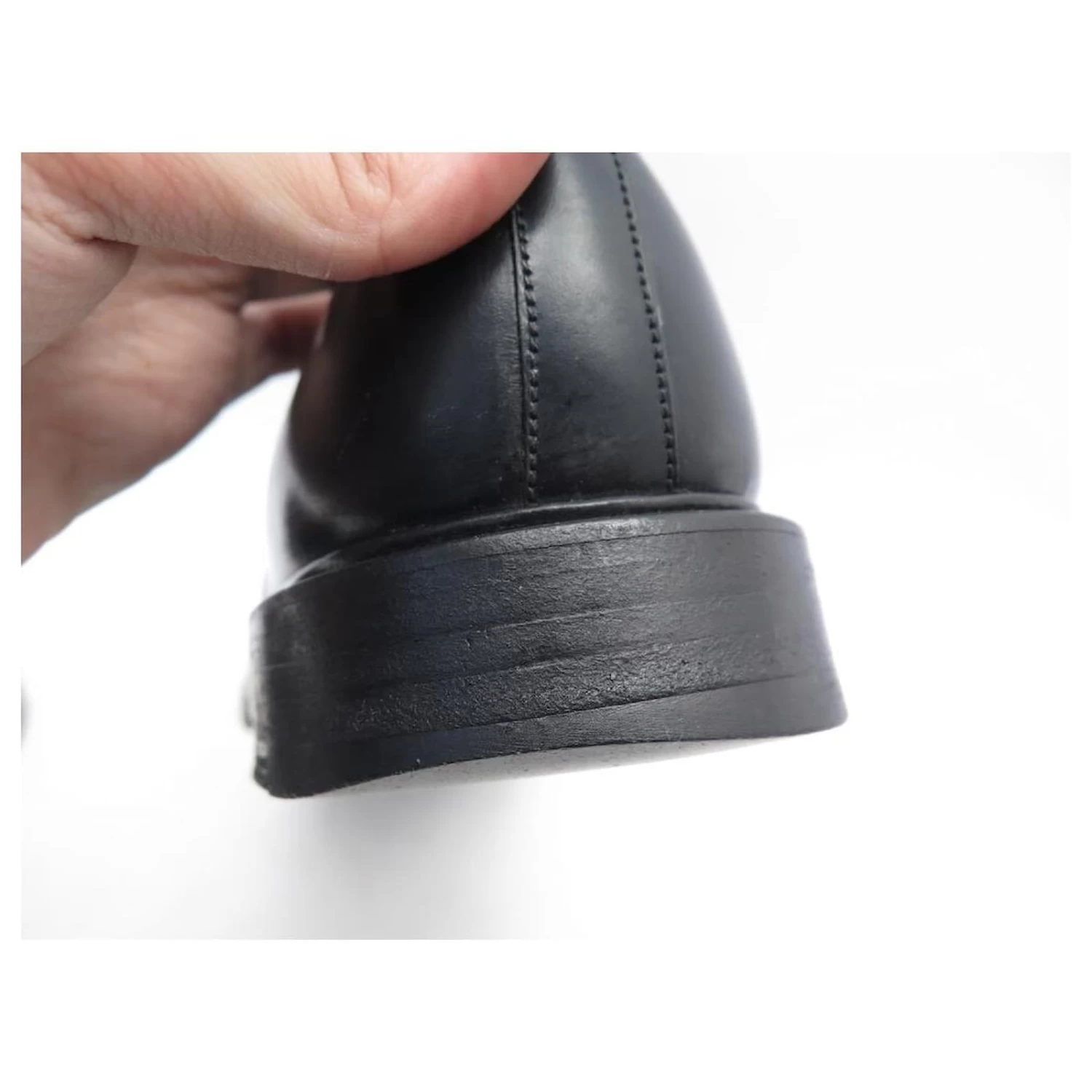 JM WESTON SHOES 598 DERBY HALF HUNTING 10.5D 44.5 BLACK LEATHER SHOES 10 JM WESTON SHOES 598 DERBY HALF HUNTING 10.5D 44.5 BLACK LEATHER SHOES - Image 8