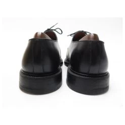 JM WESTON SHOES 598 DERBY HALF HUNTING 9E 43 Wide 43.5 LEATHER SHOES Black -Jm Menswear 881542 7