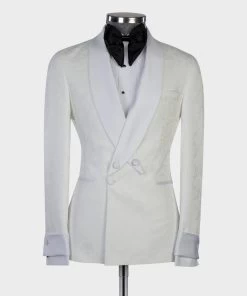 White Cross Collar Tuxedo