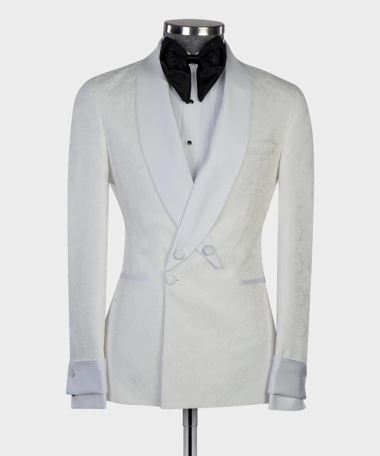White Cross Collar Tuxedo