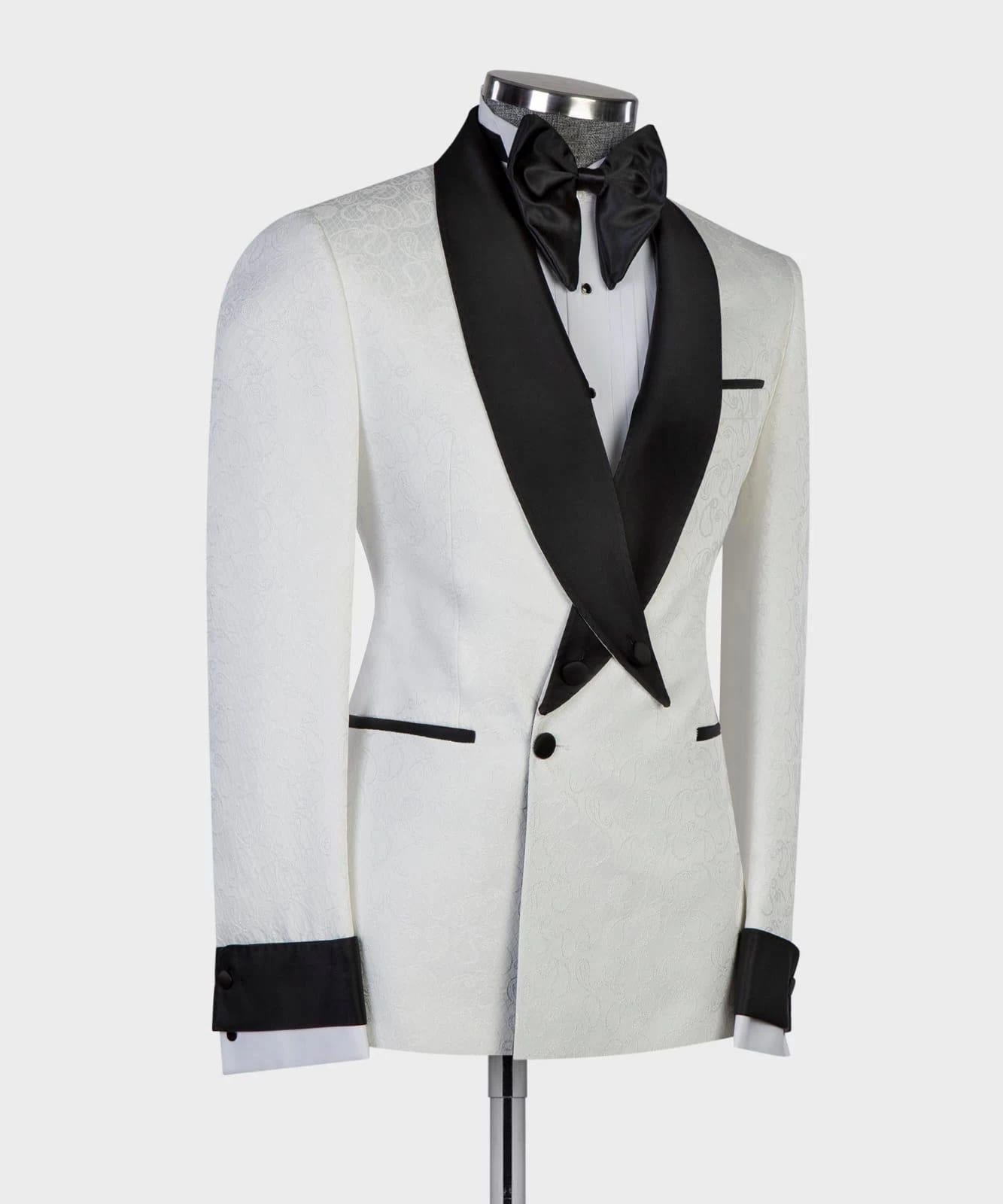Black And White Cross Collar Tuxedo 4 Black And White Cross Collar Tuxedo - Image 2