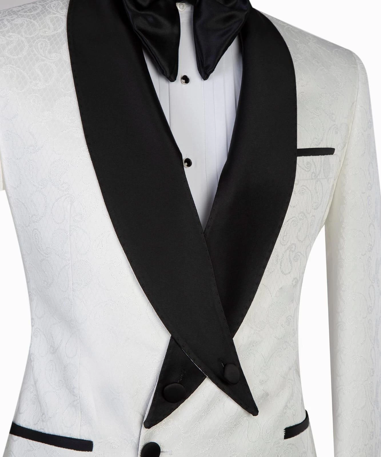 Black And White Cross Collar Tuxedo 5 Black And White Cross Collar Tuxedo - Image 3