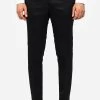&New Slim Fit Black Men Trousers 2 &New Slim Fit Black Men Trousers -Jm Menswear IMG 0579