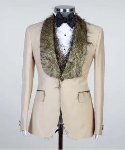 Fringed Collar Tuxedo -Jm Menswear IMG 5908