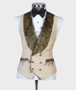 Fringed Collar Tuxedo -Jm Menswear IMG 5909