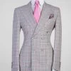 Casual Plaid Suit -Jm Menswear IMG 7228