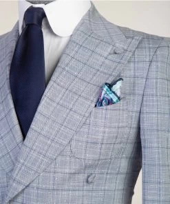 Casual Plaid Suit -Jm Menswear IMG 7243