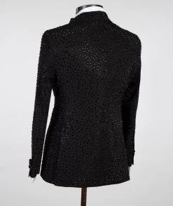 Shining Black Tuxedo 10 Shining Black Tuxedo -Jm Menswear IMG 7338