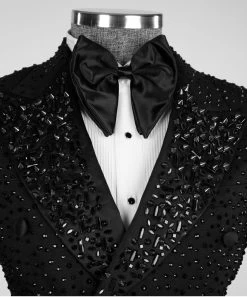 Shining Black Tuxedo 13 Shining Black Tuxedo -Jm Menswear IMG 7341