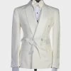 Belted Cream Tuxedo 2 Belted Cream Tuxedo -Jm Menswear IMG 7511