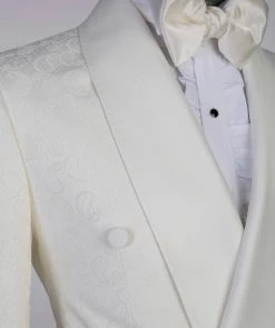 Belted Cream Tuxedo -Jm Menswear IMG 7514