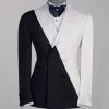 Black And White Line Suit -Jm Menswear PHOTO 2022 09 13 13 46 072
