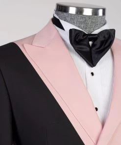 Black And Pink Line Suit 8 Black And Pink Line Suit -Jm Menswear PHOTO 2022 09 13 13 46 13