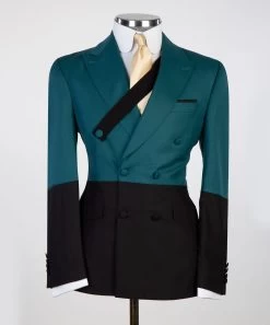 Doube Color Breasted