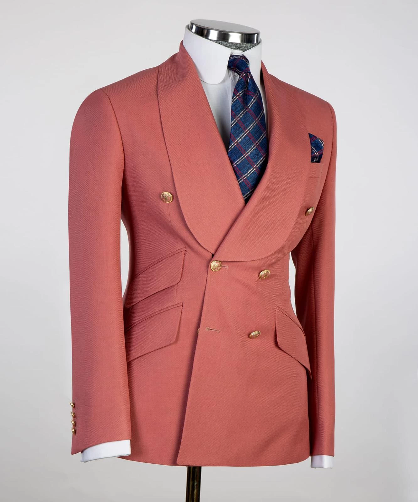 Plaid Double Breasted Suit 4 Plaid Double Breasted Suit - Image 2