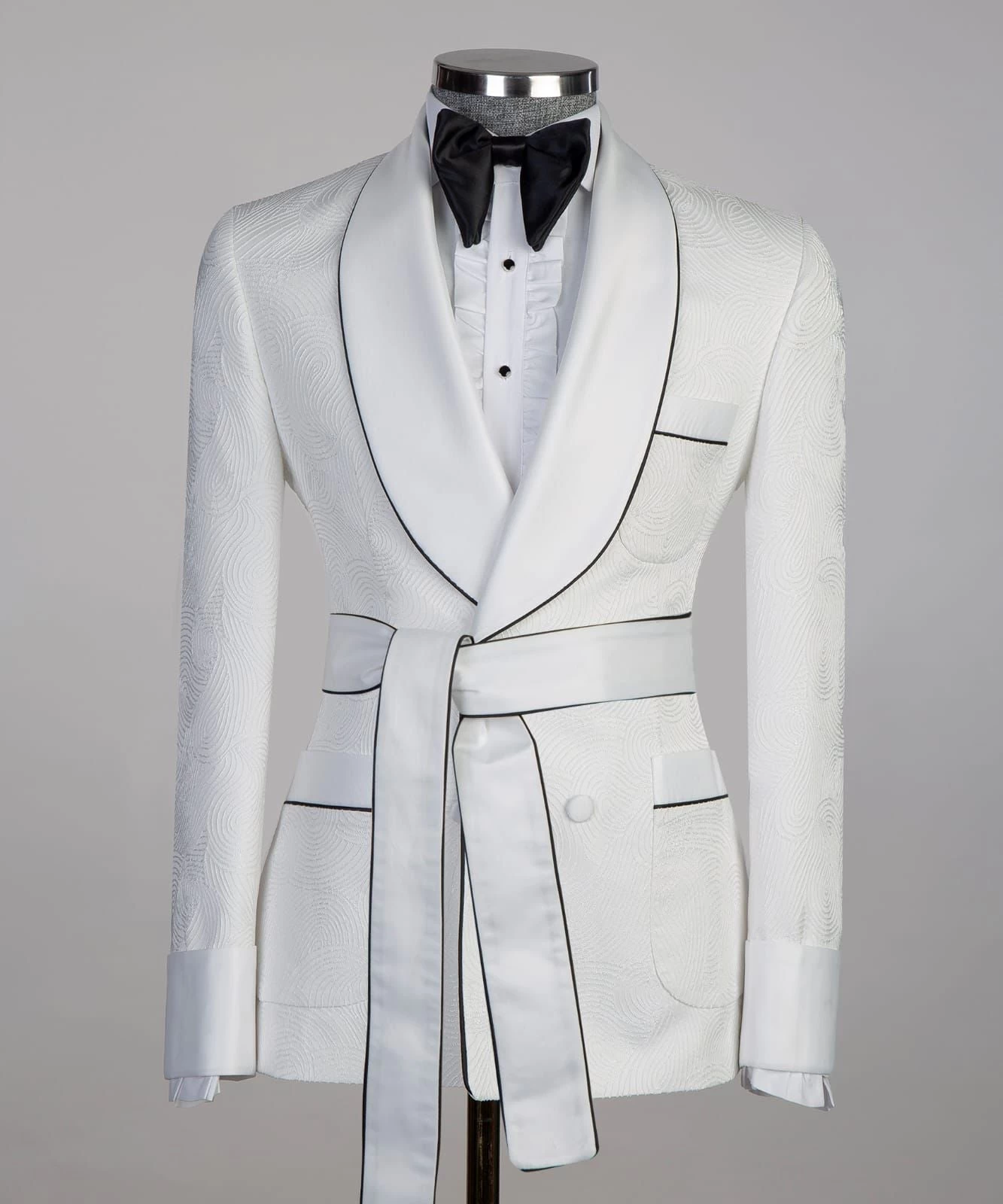 Royal White Belted Tuxedo 3 Royal White Belted Tuxedo