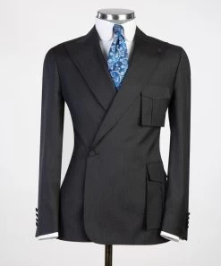 Double Breasted Chest Pocket