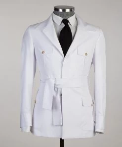 &New Men's White Safari